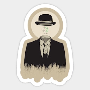 Magritte | The Loading of Man Sticker